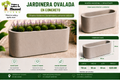 Jardinera Ovalada en Concreto 110x50x60 cm