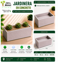 Jardinera en Concreto 60x40x30 cm