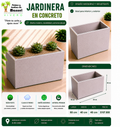 Jardinera en Concreto 60x40x40 cm