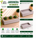 Jardinera en Concreto 60x50x20 cm