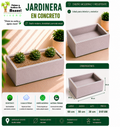 Jardinera en Concreto 60x50x30 cm