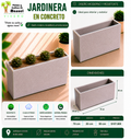 Jardinera en Concreto 70x20x50 cm