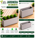 Jardinera en Concreto 70x30x30 cm
