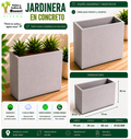 Jardinera en Concreto 70x30x60 cm