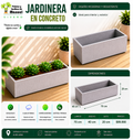 Jardinera en Concreto 70x40x20 cm