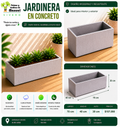 Jardinera en Concreto 70x40x30 cm