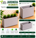 Jardinera en Concreto 70x40x50 cm