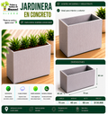 Jardinera en Concreto 70x40x60 cm