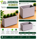 Jardinera en Concreto 70x50x50 cm