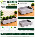 Jardinera en Concreto 70x60x20 cm