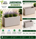 Jardinera en Concreto 30x20x20 cm
