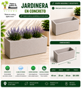 Jardinera en Concreto 40x20x20 cm