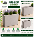 Jardinera en Concreto 40x20x40 cm