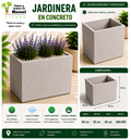Jardinera en Concreto 40x30x40 cm