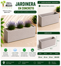 Jardinera en Concreto 50x20x20 cm