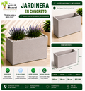 Jardinera en Concreto 50x20x30 cm