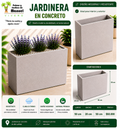 Jardinera en Concreto 50x20x50 cm