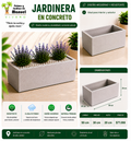 Jardinera en Concreto 50x30x20 cm