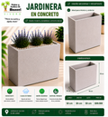 Jardinera en Concreto 50x30x50 cm