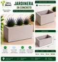 Jardinera en Concreto 50x40x30 cm