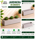 Jardinera en Concreto 60x20x20 cm