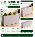 Jardinera en Concreto 60x20x40 cm