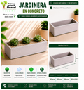 Jardinera en Concreto 60x30x20 cm
