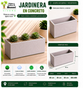 Jardinera en Concreto 60x30x30 cm