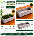 Jardinera en Concreto 80x60x20 cm