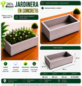 Jardinera en Concreto 80x60x30 cm