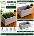 Jardinera en Concreto 80x60x50 cm