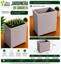 Jardinera en Concreto 80x60x80 cm