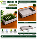 Jardinera en Concreto 80x70x20 cm