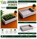 Jardinera en Concreto 80x70x30 cm