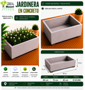 Jardinera en Concreto 80x70x40 cm