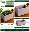 Jardinera en Concreto 80x70x50 cm