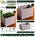 Jardinera en Concreto 80x70x60 cm