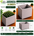 Jardinera en Concreto 80x70x70 cm