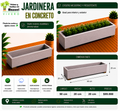 Jardinera en Concreto 90x20x20 cm