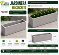 Jardinera en Concreto 90x20x40 cm