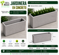 Jardinera en Concreto 90x20x50 cm