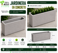 Jardinera en Concreto 90x20x60 cm