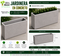 Jardinera en Concreto 90x20x70 cm