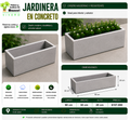 Jardinera en Concreto 90x30x20 cm