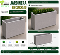 Jardinera en Concreto 90x30x80 cm