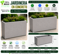 Jardinera en Concreto 90x40x70 cm