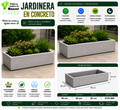 Jardinera en Concreto 90x50x20 cm
