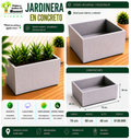 Jardinera en Concreto 70x60x40 cm