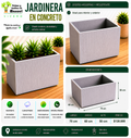 Jardinera en Concreto 70x60x50 cm