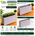 Jardinera en Concreto 80x20x70 cm